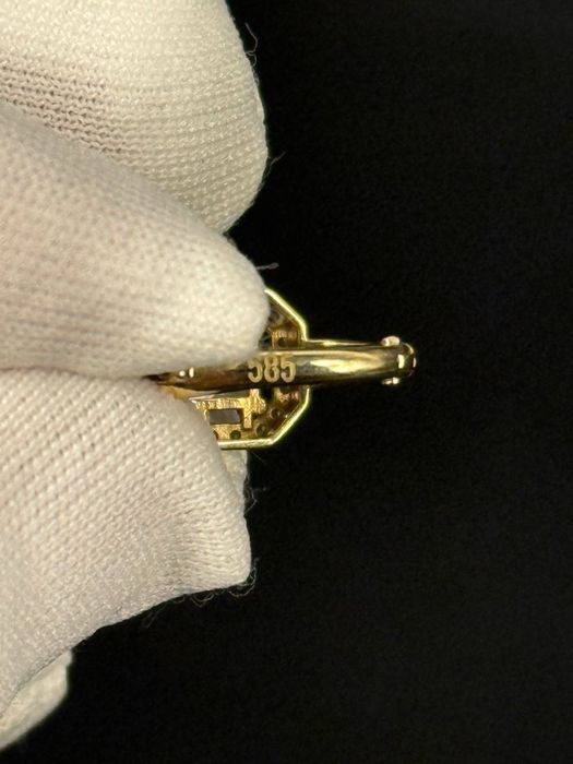 Золото 585  Серьги
