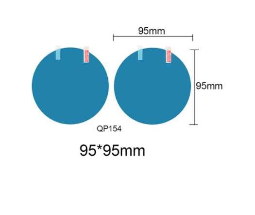 2бр Защитно фолио против замъгляване, замръзване на огледала