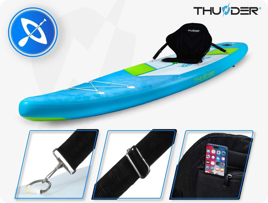 Placa Stand Up Paddle ITTO 380 cm + Scaun Caiac Noua, Sigilata Set Complet