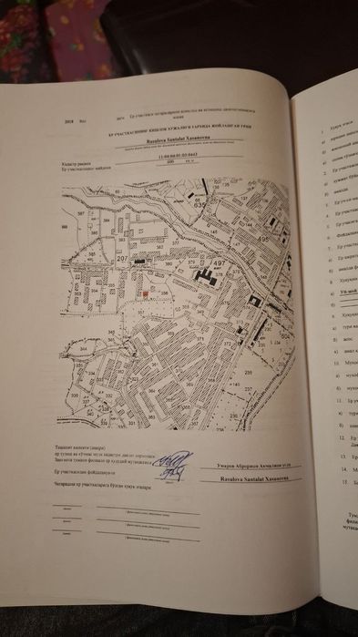 Кадастрли 6 сотих ер майдони сотилади