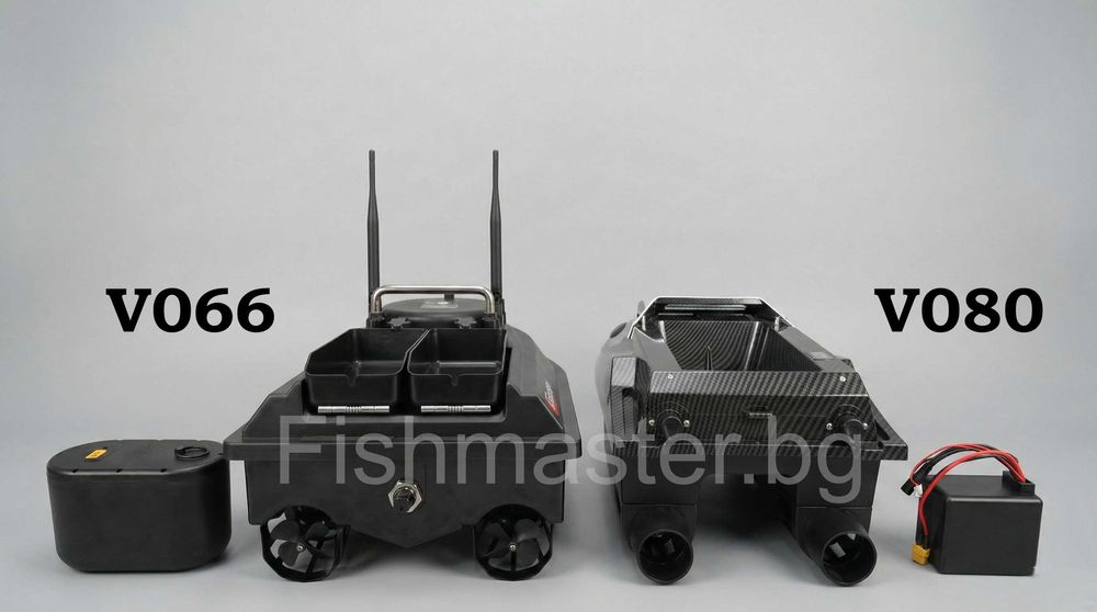 НОВ Модел 2026 V066 GPS Лодка за захранка 1000м Обхват 20km/h 200 Точки Безчеткови Мотори