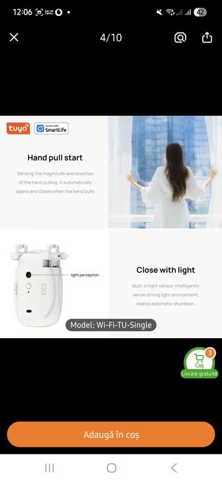 Controler perdele automate