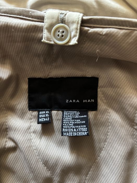 Geacă de bărbați Zara, XL, crem