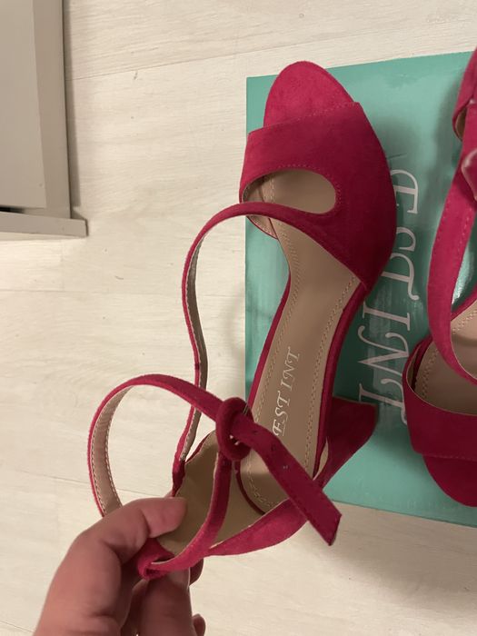 Sandale fuchsia noi piele ecologica nr. 38