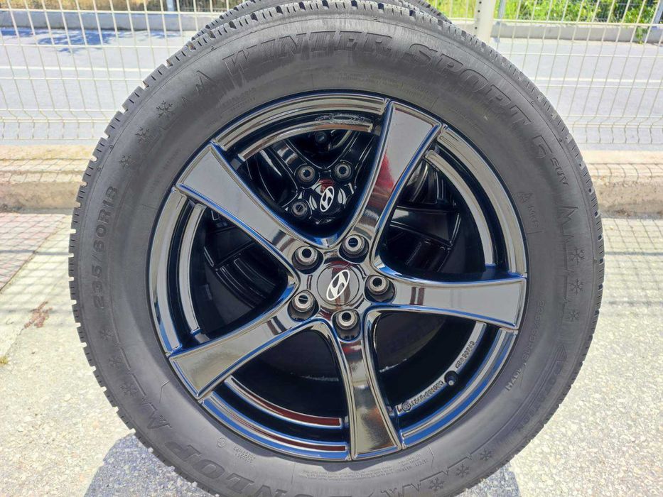 284 - 4бр. Алуминиеви джанти 18'' 5x114.3 с гуми 235/60R18 Hyundai