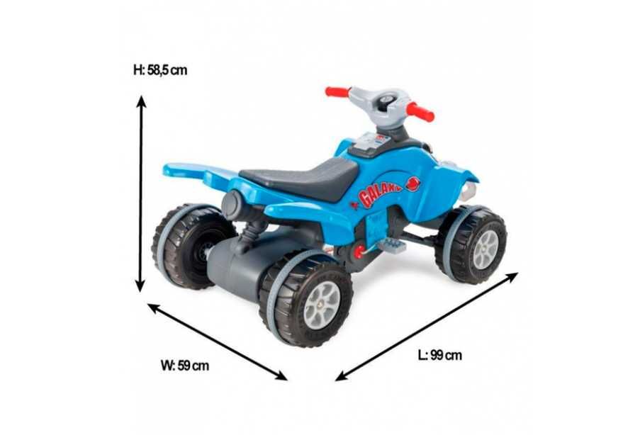 Квадроцикл Педальный Машинка-GalaxyATV Pilsan Italy Доставка бесплатно