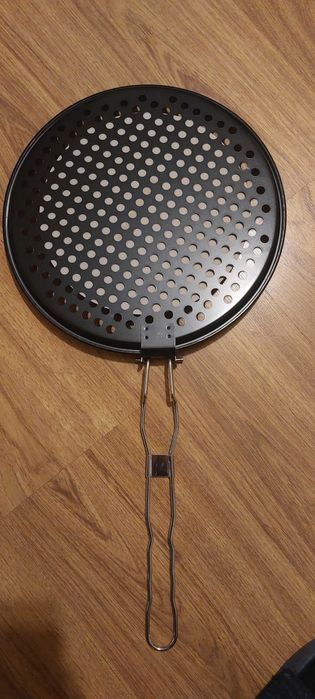 Тава за барбекю и форма за пица за барбекю с дръжка "BBQ", barbeque