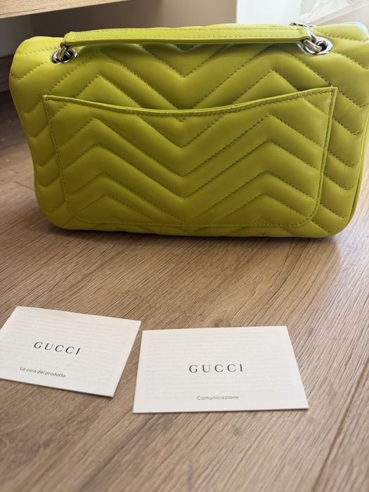 Gucci GG Marmont Matelassé Top Handle Shoulder Bag дамска чанта