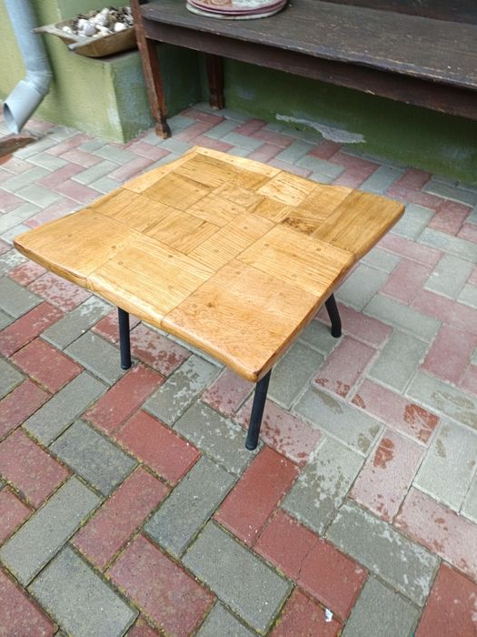 Masa cafea stejar și paltin
