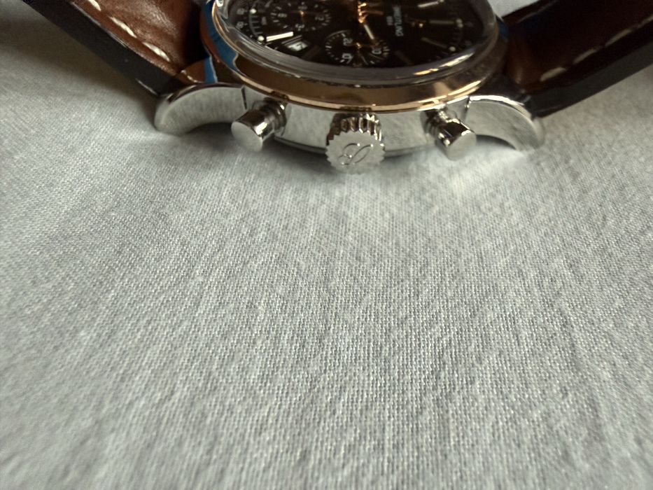 Breitling Transocean Chronograph 18k rose gold bezel