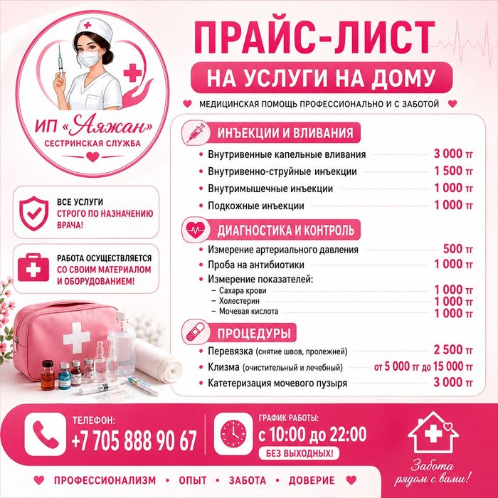Медсестра вызов  на дом