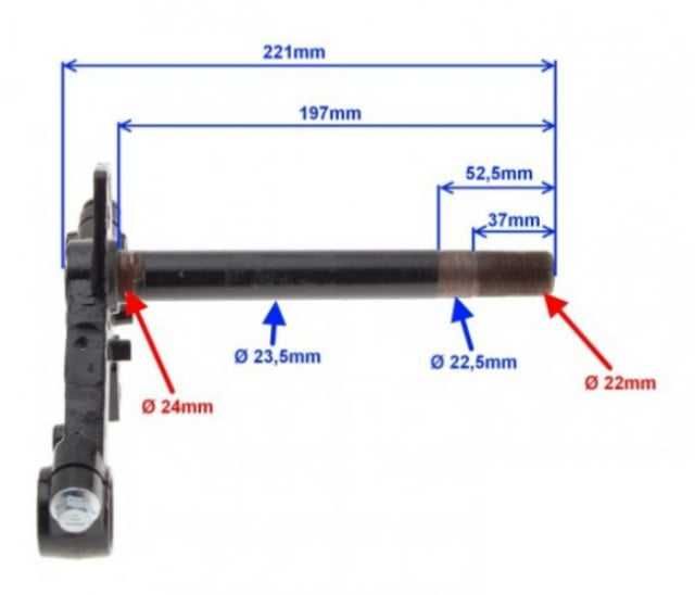 Furca Scuter Kinroad XT50Q