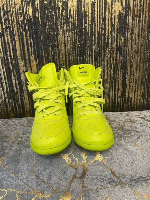 Adidași Nike x Ambush Dunk High - Volt/Black - Editie Limitată