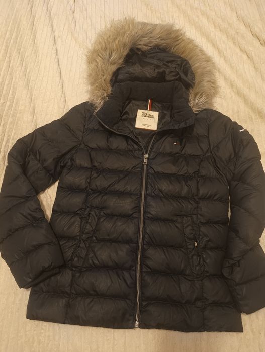 Geaca Tommy Hilfiger originală de fâș cu puf S-M