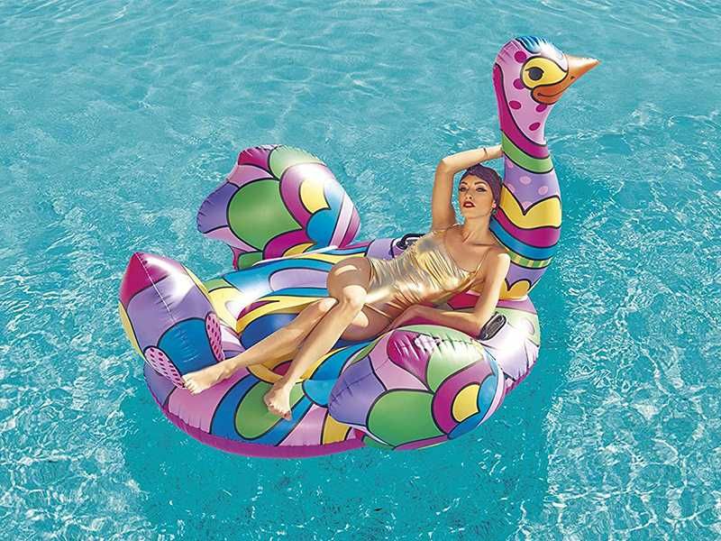 НОВИ! Надуваем остров дюшек 1.9м Щраус BESTWAY Ostrich Pop Kunst