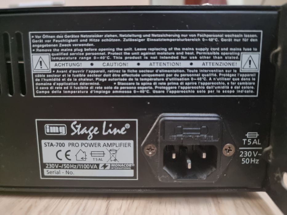 Amplificator PA Stage Line STA-700 800 W+mixer RCS-802