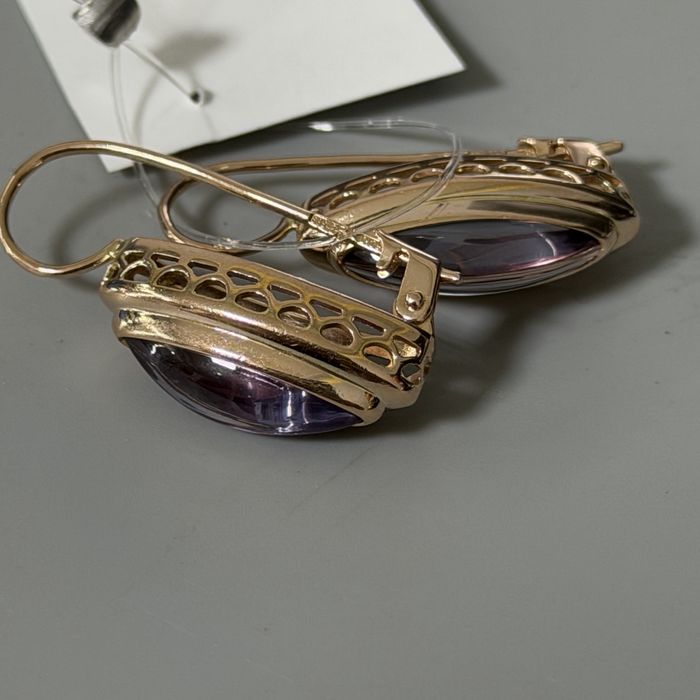 Серьги с александритом 7,88гр