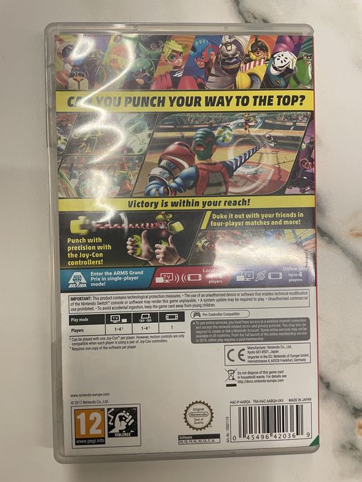 Продавам Arms за Nintendo Switch/ Switch 2