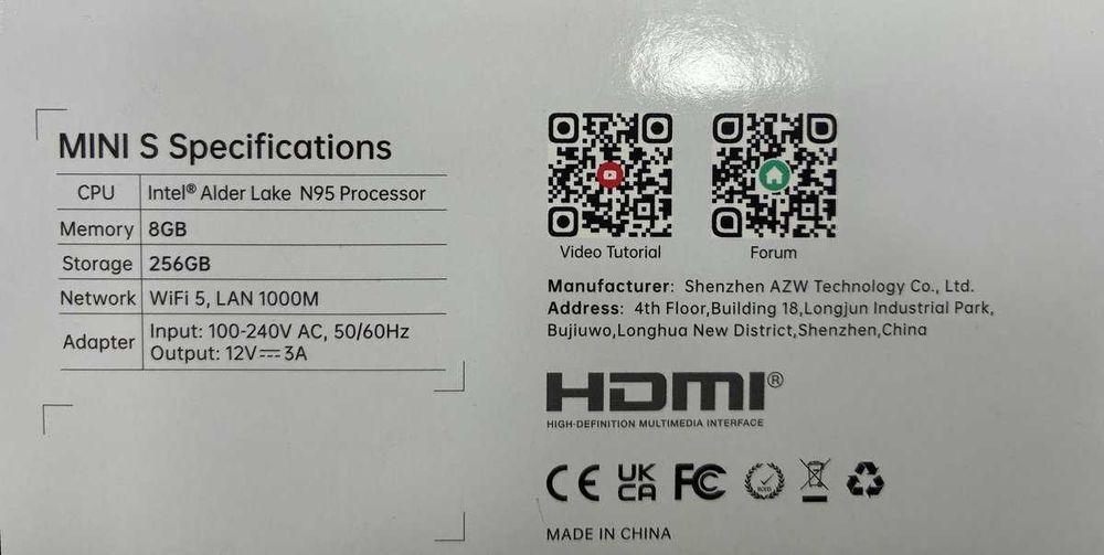Beelink Мини-ПК MINI S12