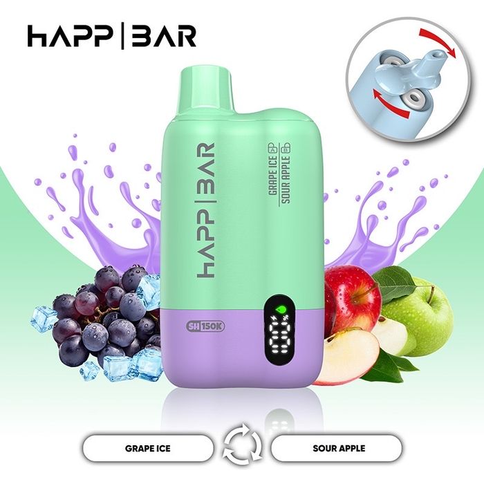 Vape Happ Bar 150k puffs, 2 arome interschimbabile