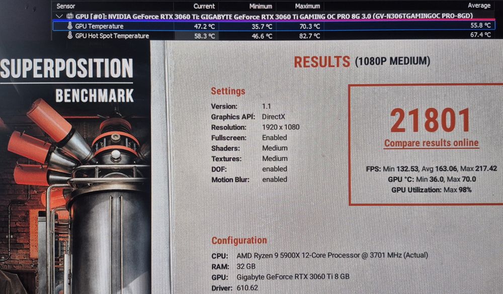 Placa video RTX 3060 TI Gaming OC PRO 8GB RGB Fusion