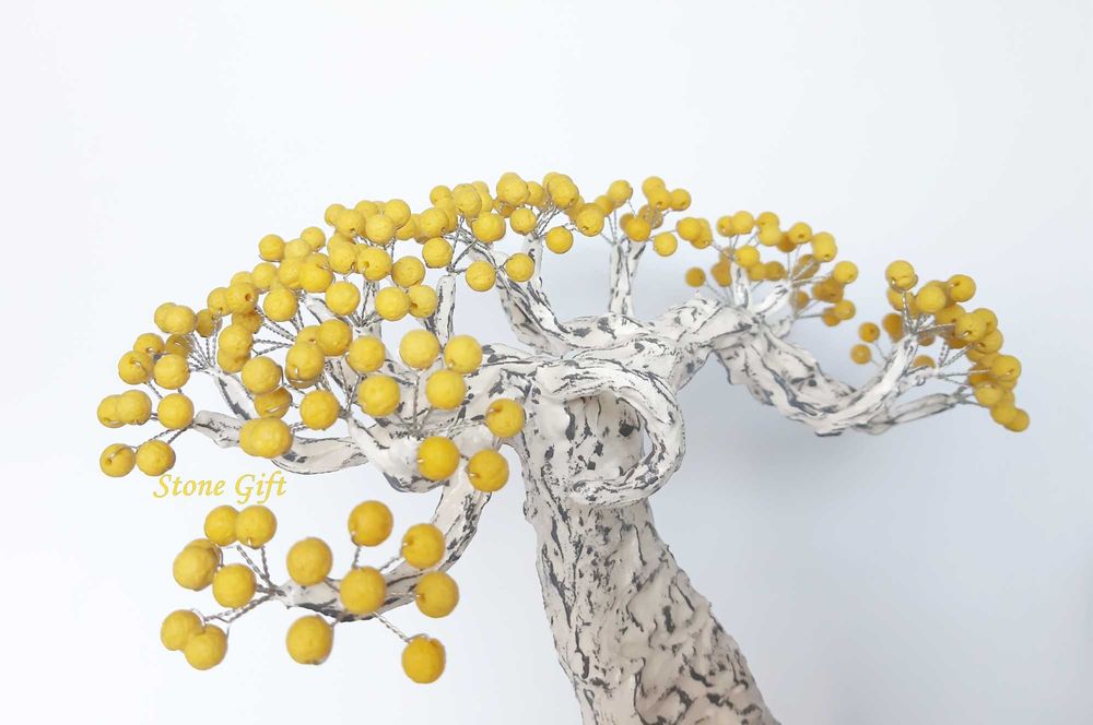 Дръвче Вулканичен Камък Индивидуална Поръчка, Подарък Юбилей, Кръщене