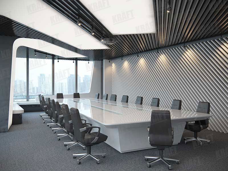 Кубообразный реечный потолок