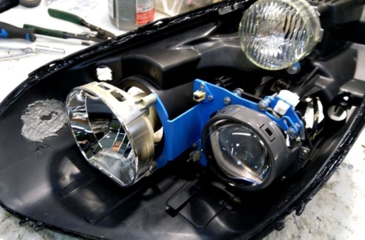 Установка би лед модулей детейлинг