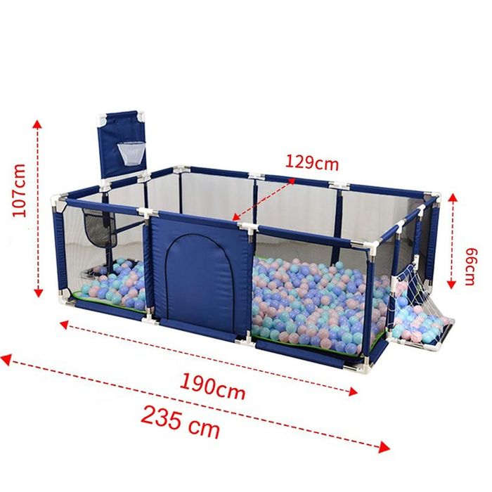 Кошара за игра/включва баскетболен кош и футболна врата 235х129х66см