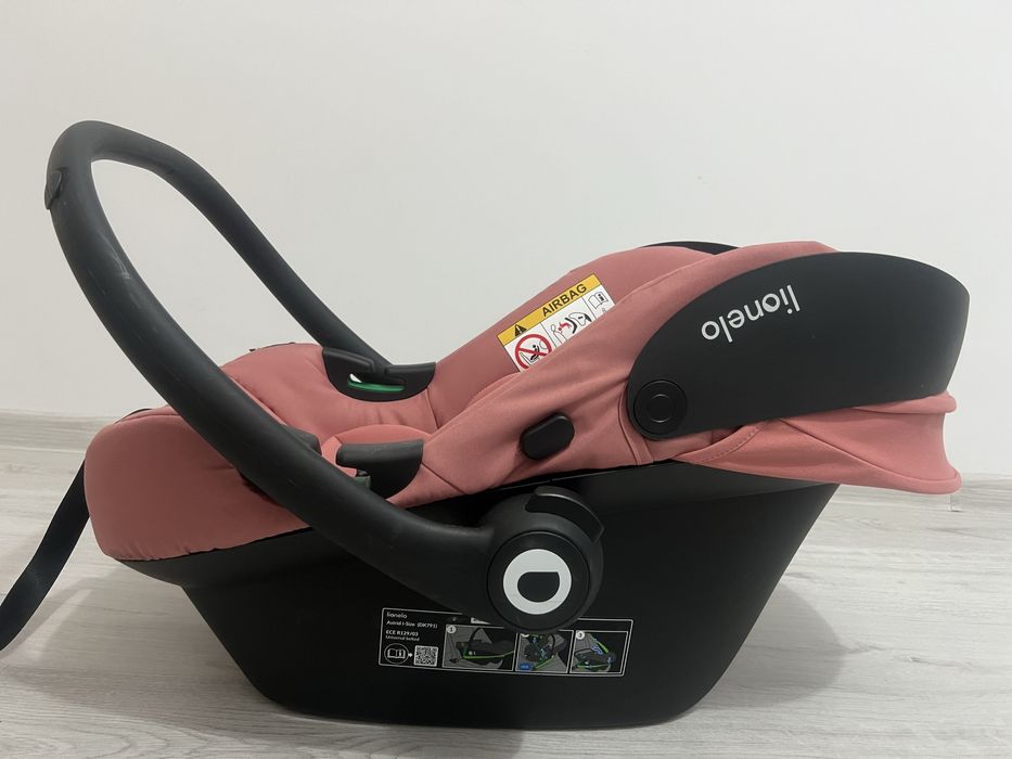 Scoica auto pentru copii Lionelo Astrid i-Size, 0-13 kg, Pink Coral