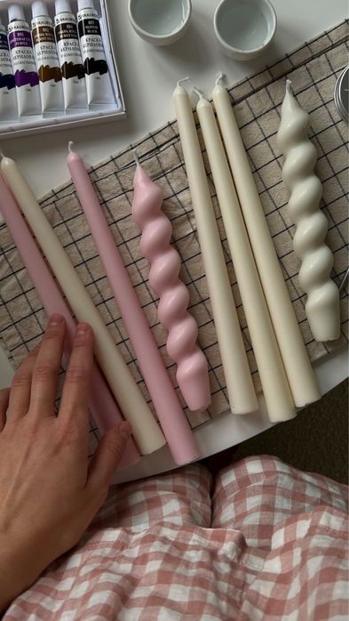 Стильные свечи ручной работы