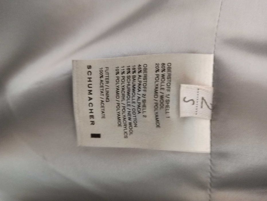 Palton negru Schumacher marimea M/L