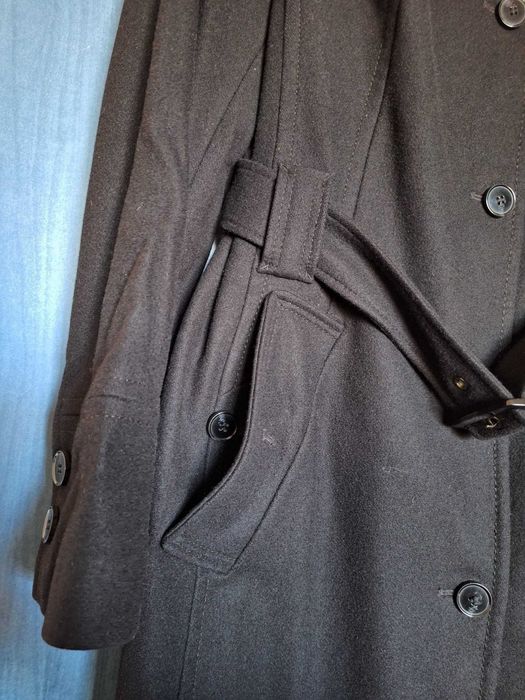 Palton damă Esprit Collection negru cu cordon mărimea 42 (L)