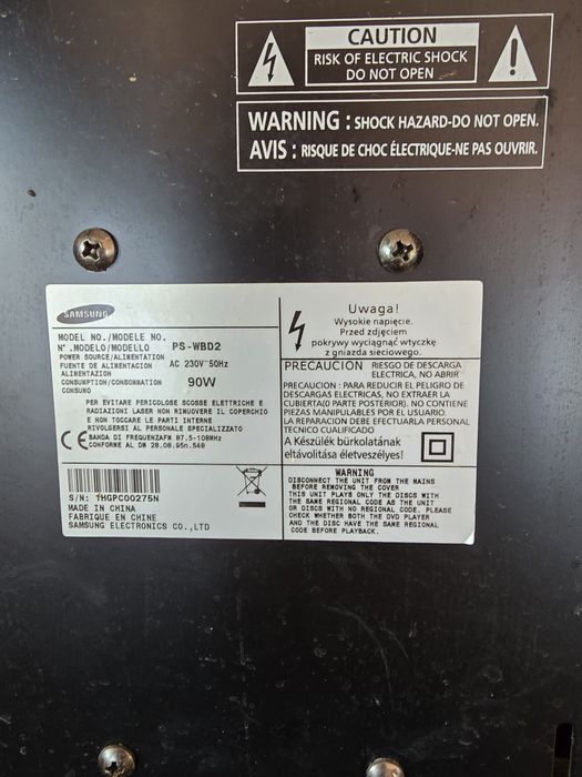 ACTIVE SUBWOOFER, Samsung ps-wbd2