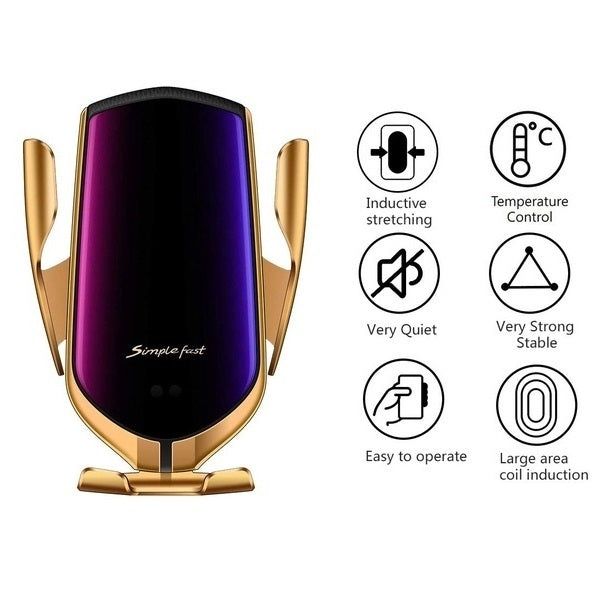 Suport telefon cu incarcare wireless compatibil iPhone și android