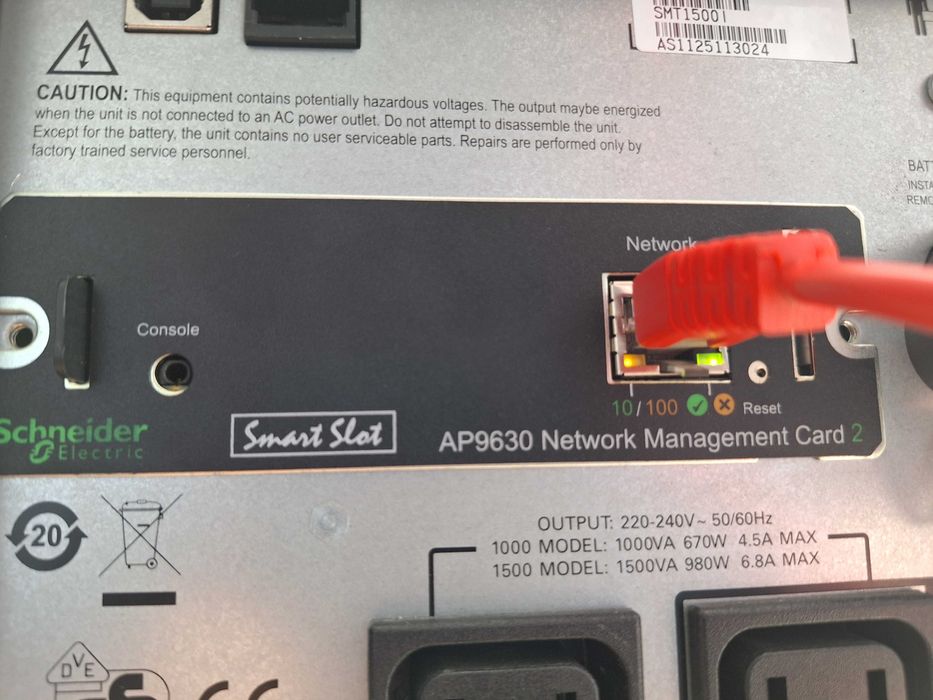 APC ups server Network Management Card 2 Schneider AP9630 NMC2