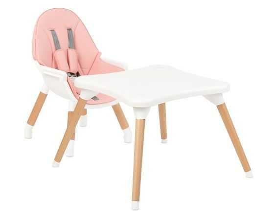 Kikkaboo Детско Столче за хранене Multi 3in1 Pink