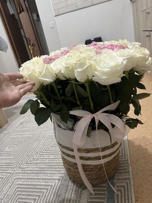 Цветы Именной «А» букет