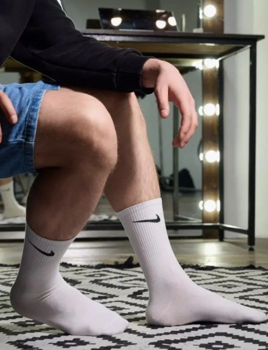 Носки Nike белые спортивные 5 пар