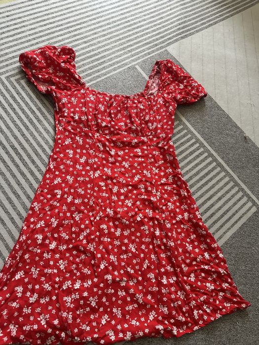 Короткое хлопковое платье