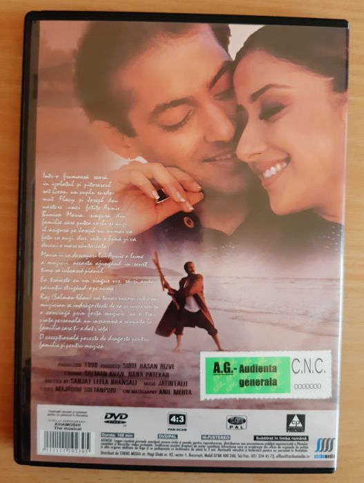 Discuri originale filme indiene (DVD-uri hindi subtitrare romana)