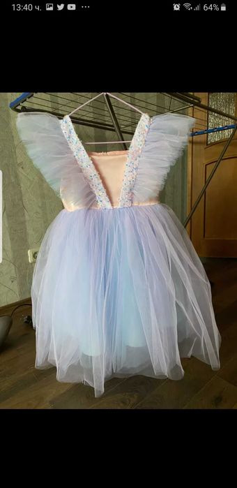 Официална детска рокля 130см.