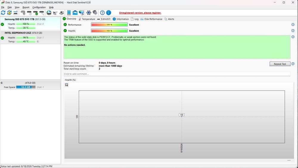 Samsung SSD 870 EVO 1TB Nou Sigilat/Desfacut Doar Pentru Testare 0 Ore