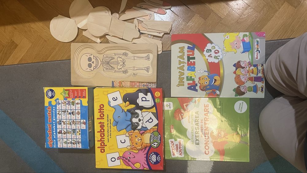 Pachet Puzzleuri educative din lemn si carton