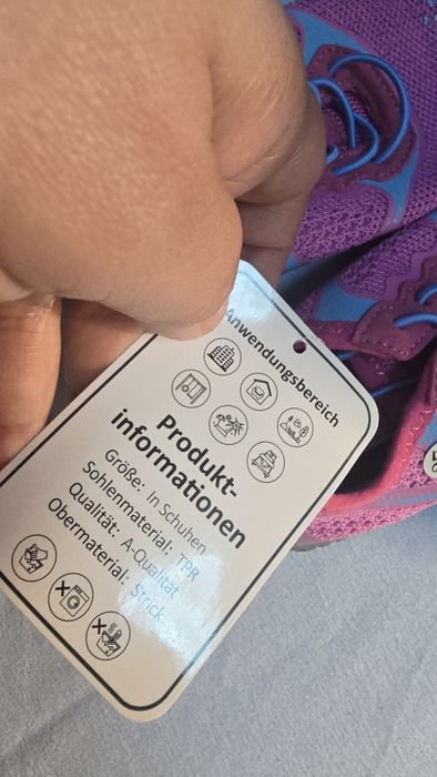 Adidasi barefoot, marime 27, culoare mov