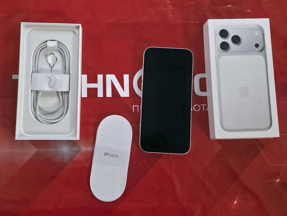 КАТО НОВ 512GB iPhone 17 Pro Max Технополис Гаранция 2027 Silver
