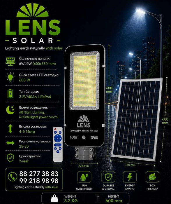 Lens Solar-Lead quyosh panel