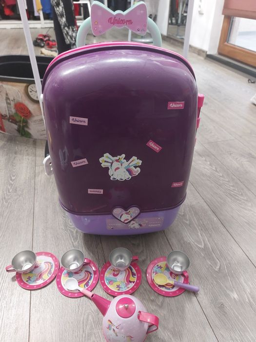 Valiza ceainic și gatit cu unicorn jucarie