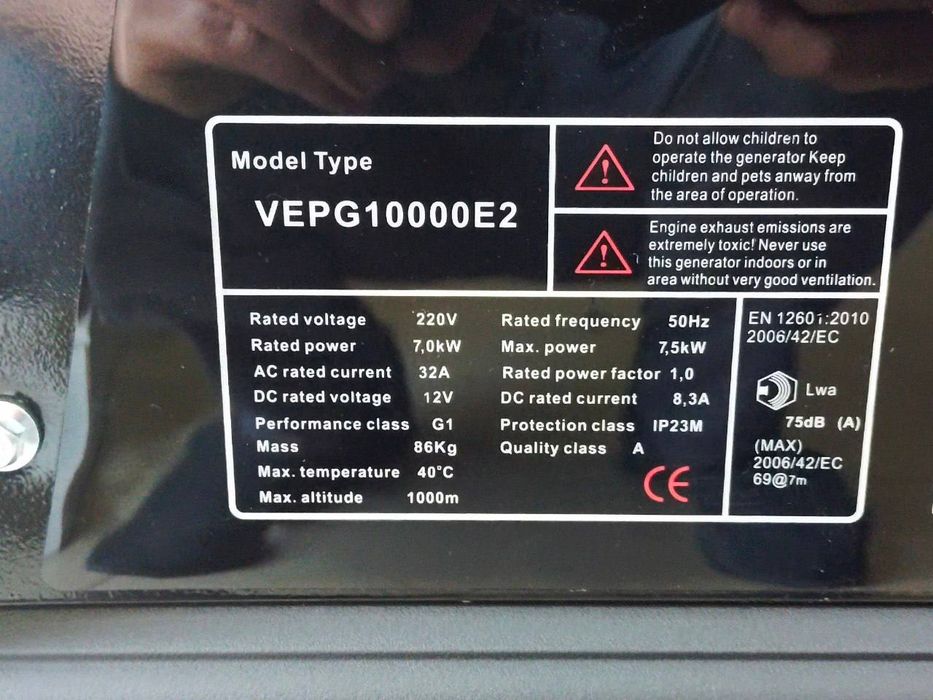 Generator COVAX 7,5kva