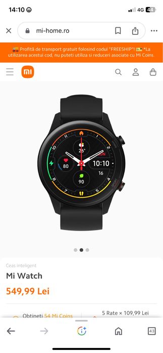 Vând ceas My Watch Xiaomi